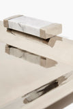 Capo Nickel Silver and White Marble Serving Trays