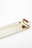 Vallia Nickel Silver and Onyx Narrow Tray MULTIPLE COLORS AVAIL.