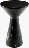 Sobua Natural Black Marble Accent Table
