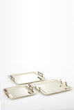 Vallia Nickel Silver and Onyx Large Rectangular Tray MULTIPLE COLORS AVAIL.