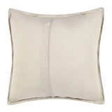 Beige pillow with a subtle pattern on a white background