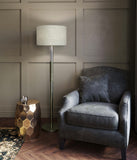 Atlanta Acrylic and Brass Floor Lamp - Herringbone and Company