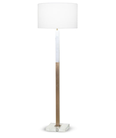 Beautiful Marble and Brass Floor Lamp