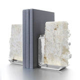 Stunning crystal stone bookends 