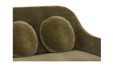 Rita Green Velvet Curved Sofa
