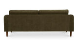 Queenie Green Velvet 7’ Sofa