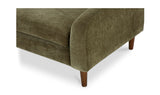 Queenie Green Velvet 7’ Sofa