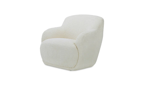 Sven Cream Boucle Curved Lounge Chair