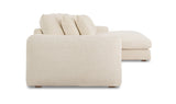 Berta Cozy Cream RIGHT Chaise Sectional Sofa