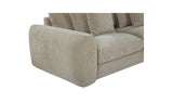 Berta Cozy Pebble RIGHT Chaise Sectional Sofa