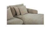 Berta Cozy Pebble RIGHT Chaise Sectional Sofa