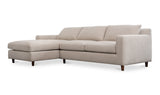 Hunts Elegant Tan LEFT Chaise Sectional Sofa