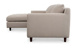 Hunts Elegant Tan LEFT Chaise Sectional Sofa