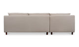 Hunts Elegant Tan LEFT Chaise Sectional Sofa