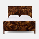 Jade Inlay Starburst Patterned Bed