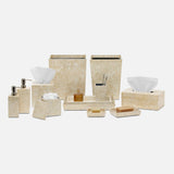 Cali Gold and White Lacquered Shell Bathroom Accessories