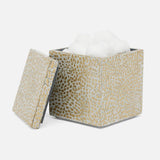 Cali Gold and White Lacquered Shell Bathroom Accessories