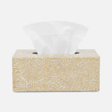 Cali Gold and White Lacquered Shell Bathroom Accessories