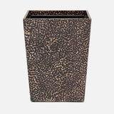 Cali Black Bronze and Gold Lacquered Shell Bathroom Accessories