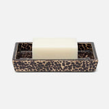 Cali Black Bronze and Gold Lacquered Shell Bathroom Accessories