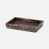 Cali Black Bronze and Gold Lacquered Shell Bathroom Accessories