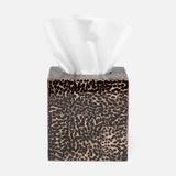 Cali Black Bronze and Gold Lacquered Shell Bathroom Accessories