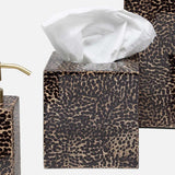 Cali Black Bronze and Gold Lacquered Shell Bathroom Accessories