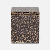 Cali Black Bronze and Gold Lacquered Shell Bathroom Accessories