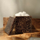 Cali Black Bronze and Gold Lacquered Shell Bathroom Accessories