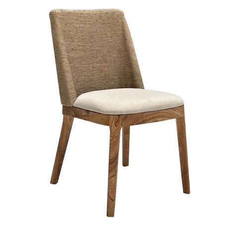 Patton Tan Rope Woven Dining Chairs (SET OF 2)