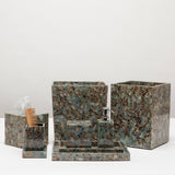 Luxury blue Shell bathroom accessories - Herringbone and Company