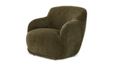 Green velvet lounge club chair