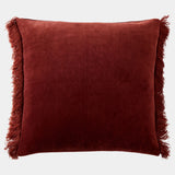 Red velvet back luxury pillow 