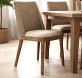 Set of 2 beautiful woven back dining chairs