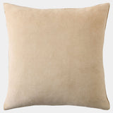 Velvet back pillows sand color 20x20