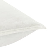 White linen bed pillow