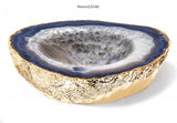 Casa Natural Crystal Quartz Stone Bowl - Herringbone and Company