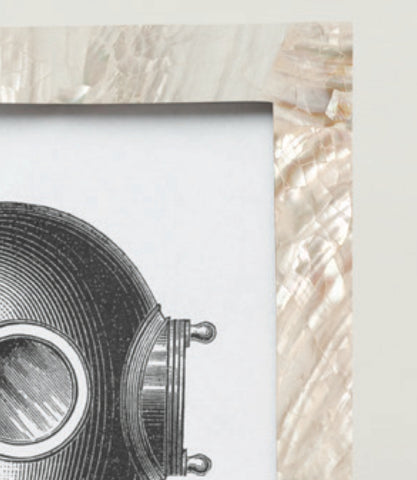 Wight Shell Frame Aruba Natural White Shell Frames | Herringbone and Company