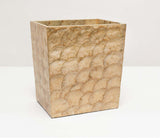 Andrea Natural Capiz Shell Bathroom Accessories GOLD - Herringbone and Company