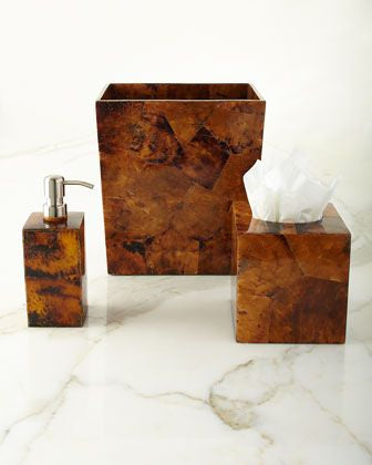 Candes Tortoise Shell Bathroom Accessories | Herringbone and Company