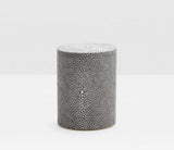 Moncrest Faux Shagreen Bathroom Accessories GRAY - Herringbone and Company