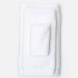 Genesis White Cotton Bath Towels - Herringbone and Company