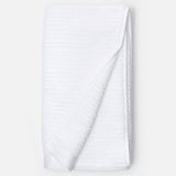 Venilia White Ribbed Bath Towels - Herringbone and Company