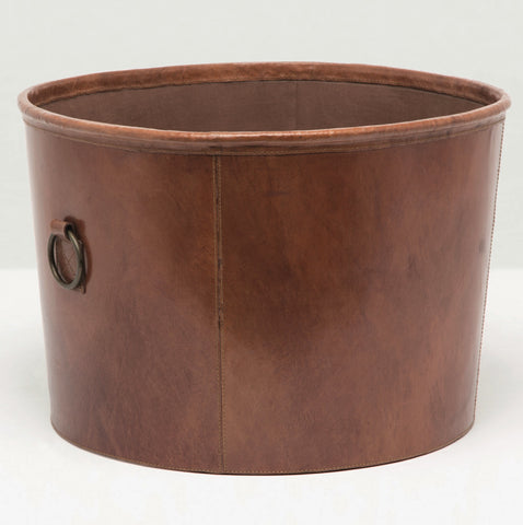 Leather storage deals bin