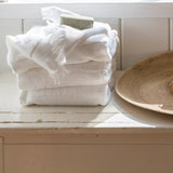 Ammercy Bright White Bath Towels - Herringbone and Company