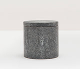 Moncrest Faux Shagreen Bathroom Accessories GRAY - Herringbone and Company