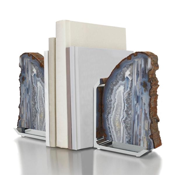 Natural Agate Bookends | Herringbone and Company