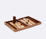 Gotham Leather Backgammon Game Set   2 COLORS AVAIL. - Herringbone and Company