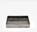 Humboldt Wood-grain Etched Metal Bathroom Accessories BLACK NICKEL - Herringbone and Company