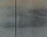 Slate Painted Eglomise Cabinet / Credenza - Herringbone and Company